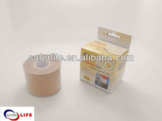 Wholesale stock available sport athlete therapy tape 5cm x 5m beige kinesiology tape
