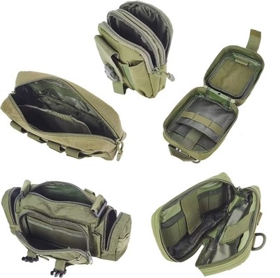 Tactical Truck Organizer 0.17KG Green Oxford Cloth Molle Bag