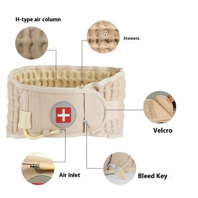Dukungan Olahraga Universal Pinggang Kemaluan Sabuk Polyester Fleksibel Katun Bernafas Traktor Luas Kolom Udara Inflatable