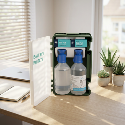 Eye wash box with
2bottle 500ml eyewash