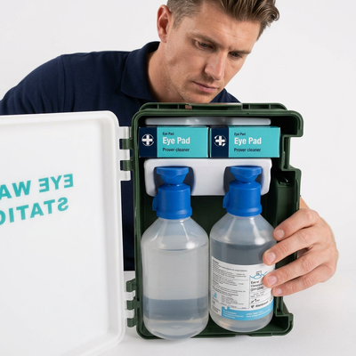 Eye wash box with
2bottle 500ml eyewash